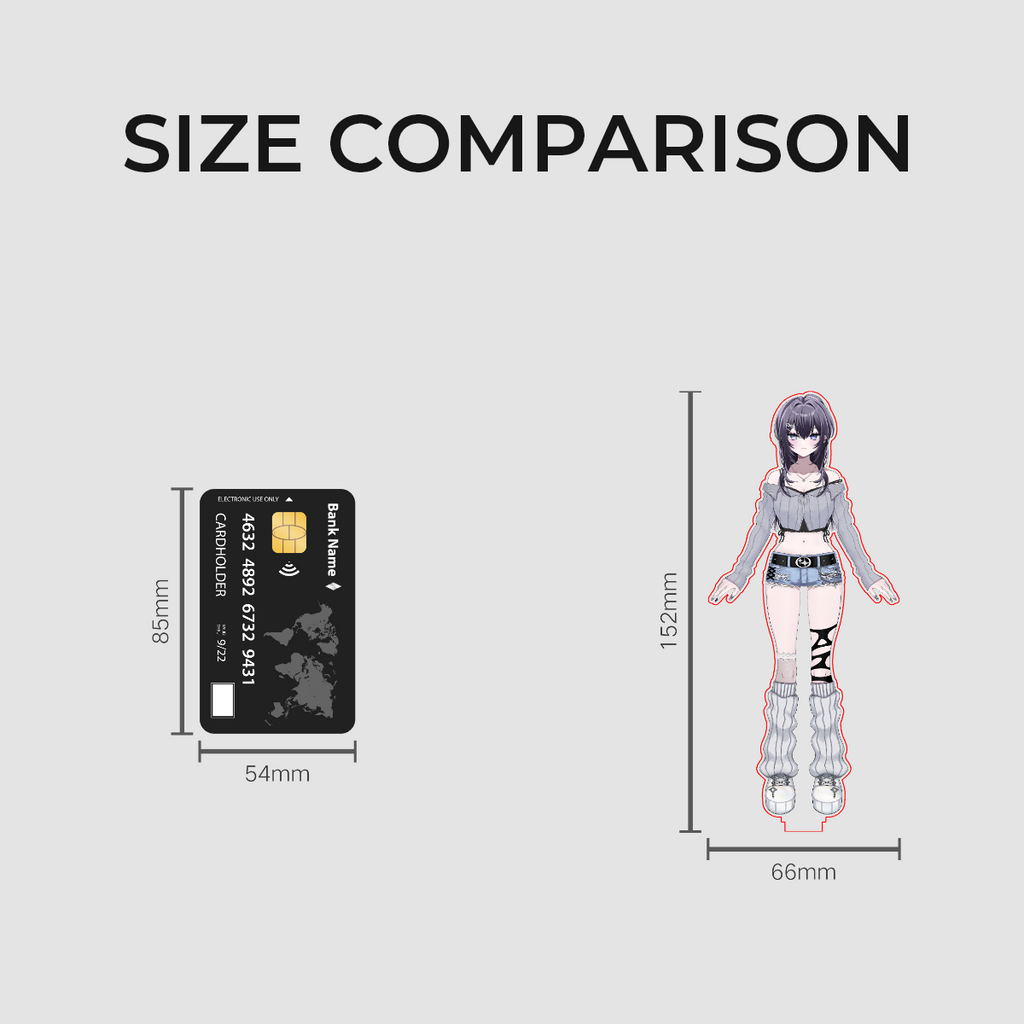アクリルスタンド152mm Clear Acrylic Standees